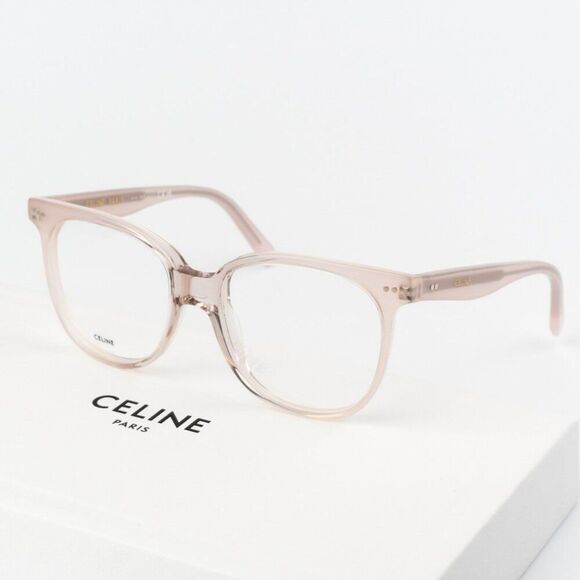 NEW Celine CL5010IN 072 THIN 2 DOTS Shiny Rose Pink Unisex Geometric Eyeglasses - Picture 1 of 12